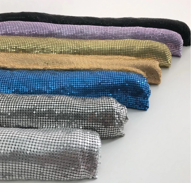 Metallic Sequin Woven Metal Fabric with Various Colors