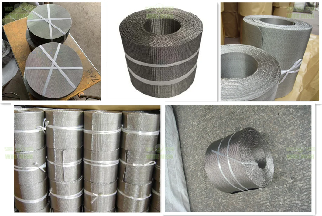 Suitable for The Casting Film Machine Stainless Steel Extruder Filter Screen Belt Reversed Dutch Woven Mesh Conveyor Belt Polyester Fabric Mesh Belt