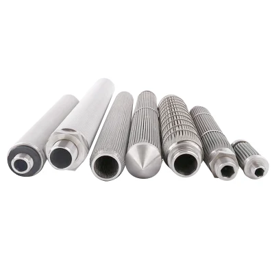 Stainless Steel Wire Mesh Pleated Filter Element High Pressure Hydraulic Oil Filter